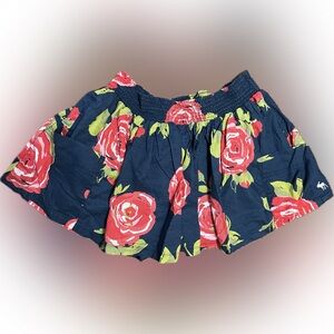 Rose Print Abercrombie & Fitch Mini Skirt
